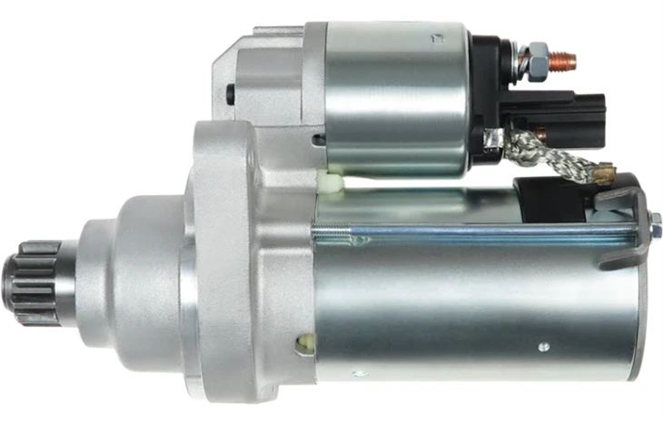 vw golf starter motor location